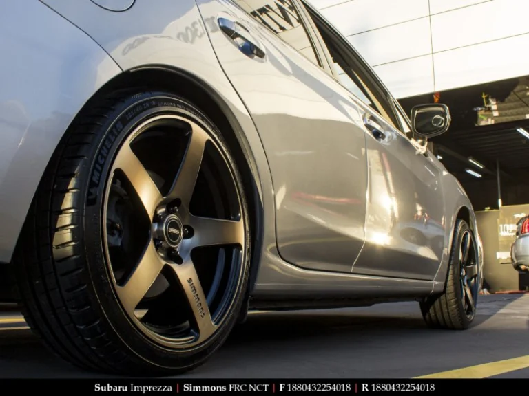 Subaru on 18 Inch Simmons FR-C NCT